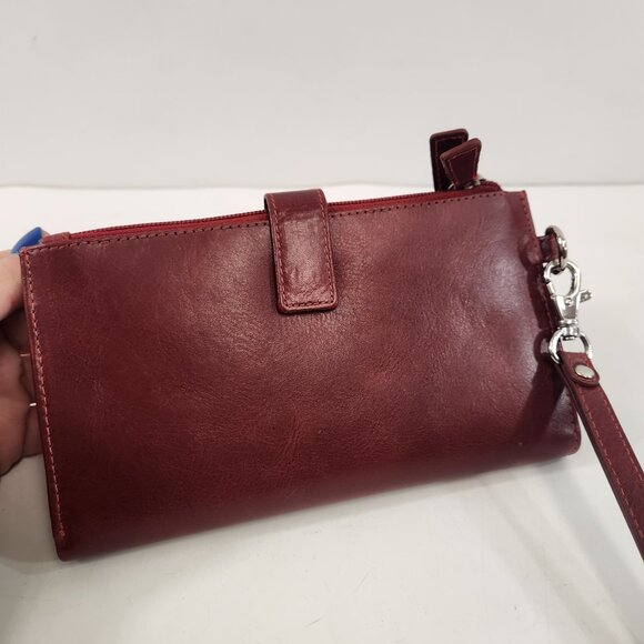 Mancini Casablanca Red Leather RFID Wallet NEW w/ Box - Picture 6 of 15